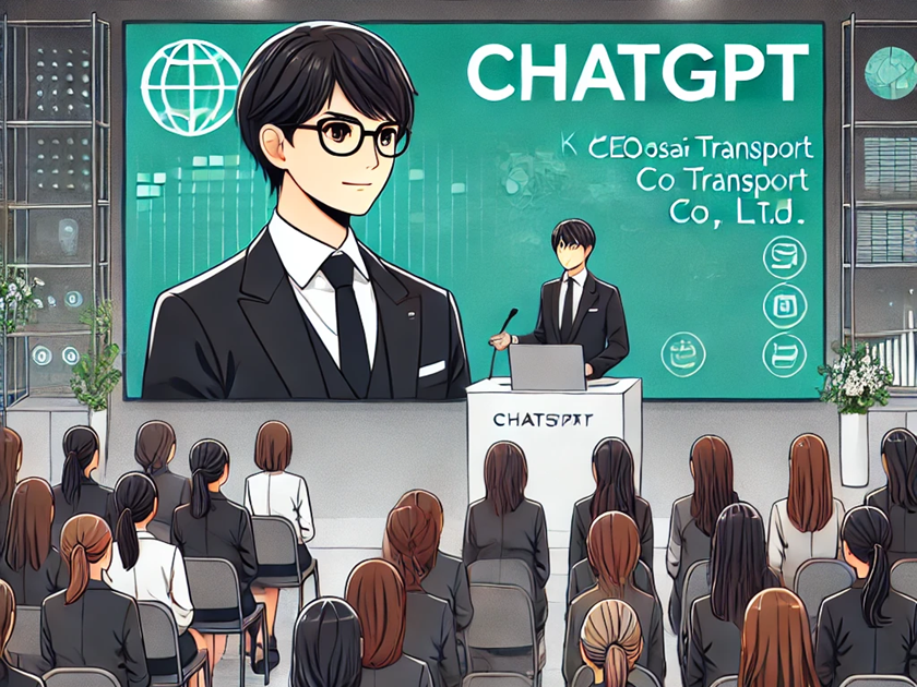 国際交通㈱(東京ｋｍＧ)「chatGPT」をテーマに女性経営者の会で国際交通株式会社のCEO山野直也が講演