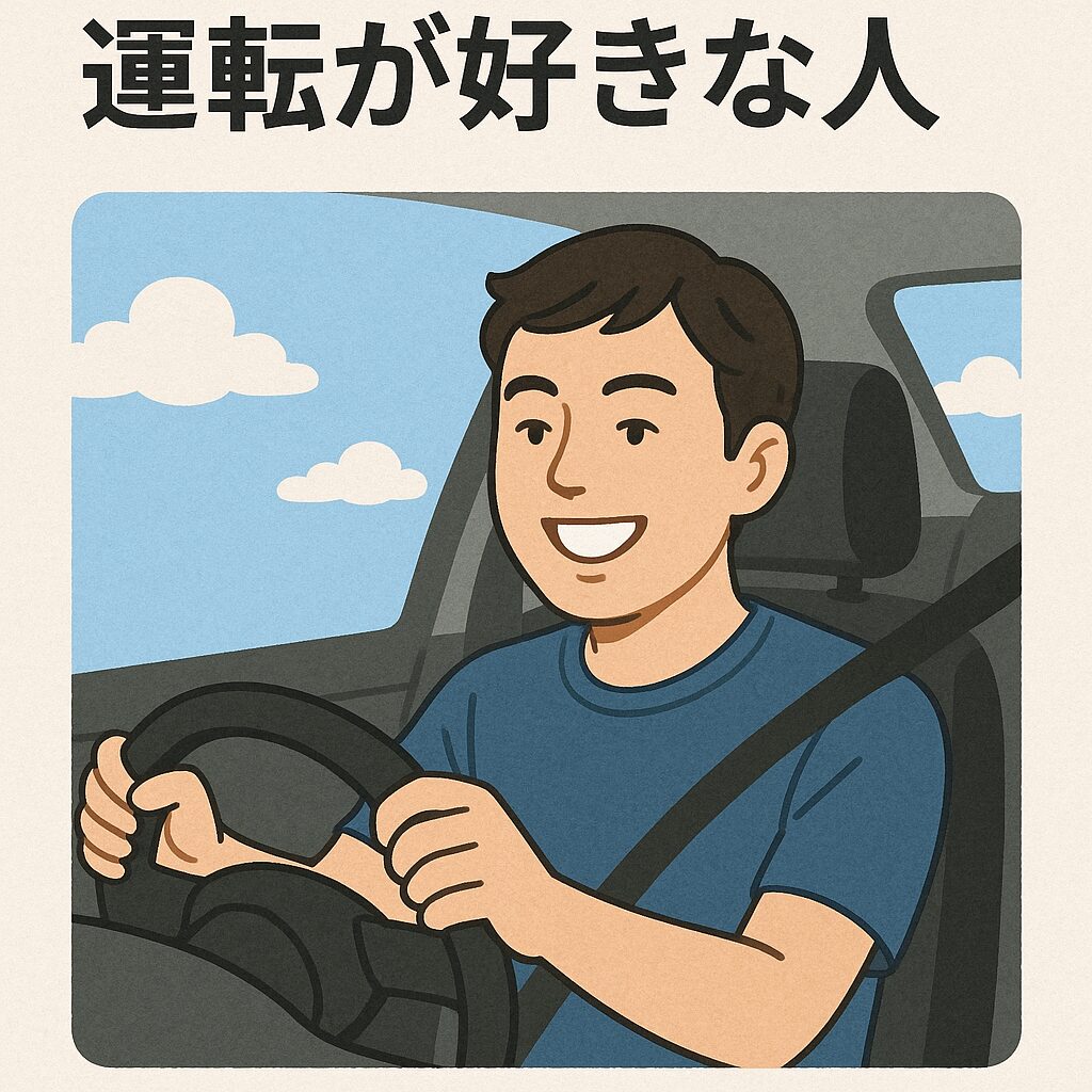女性がタクシー運転手として働くメリットを紹介するイラスト。女性ドライバーとタクシーのイメージ図