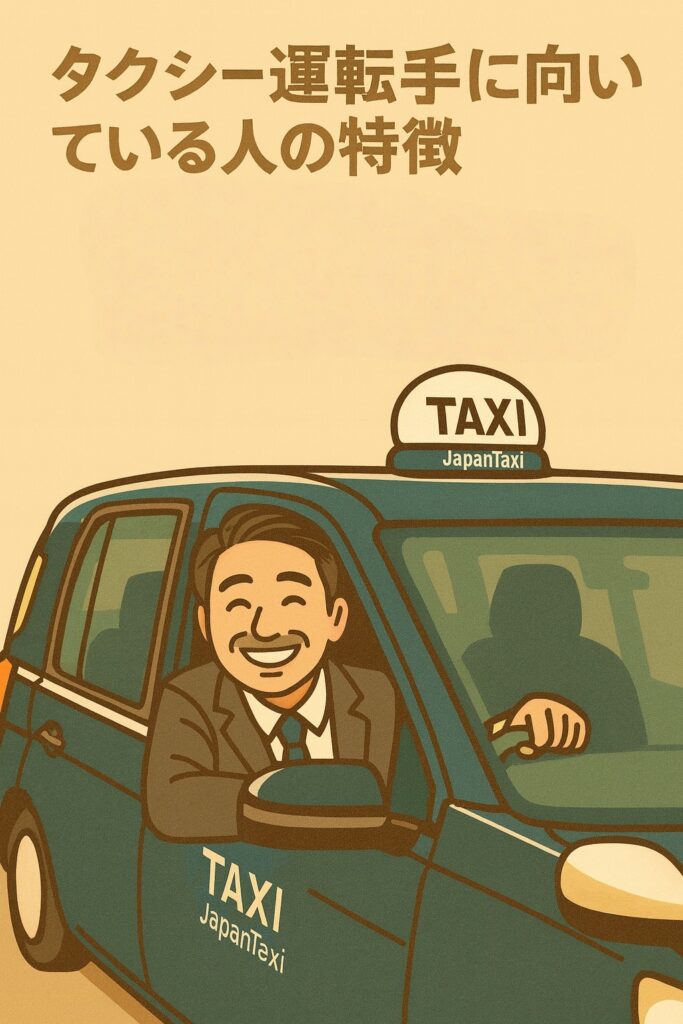 タクシー運転手に向いている人の特徴を紹介するイメージ