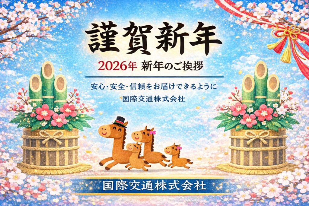 2026年 謹賀新年 国際交通株式会社 新年のご挨拶 封面画像