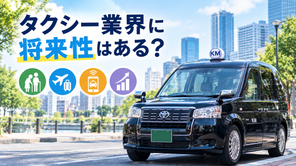 タクシー業界の将来性を紹介するイメージ画像